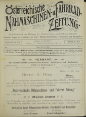 Österreichische Nähmaschinen- und Fahrrad-Zeitung