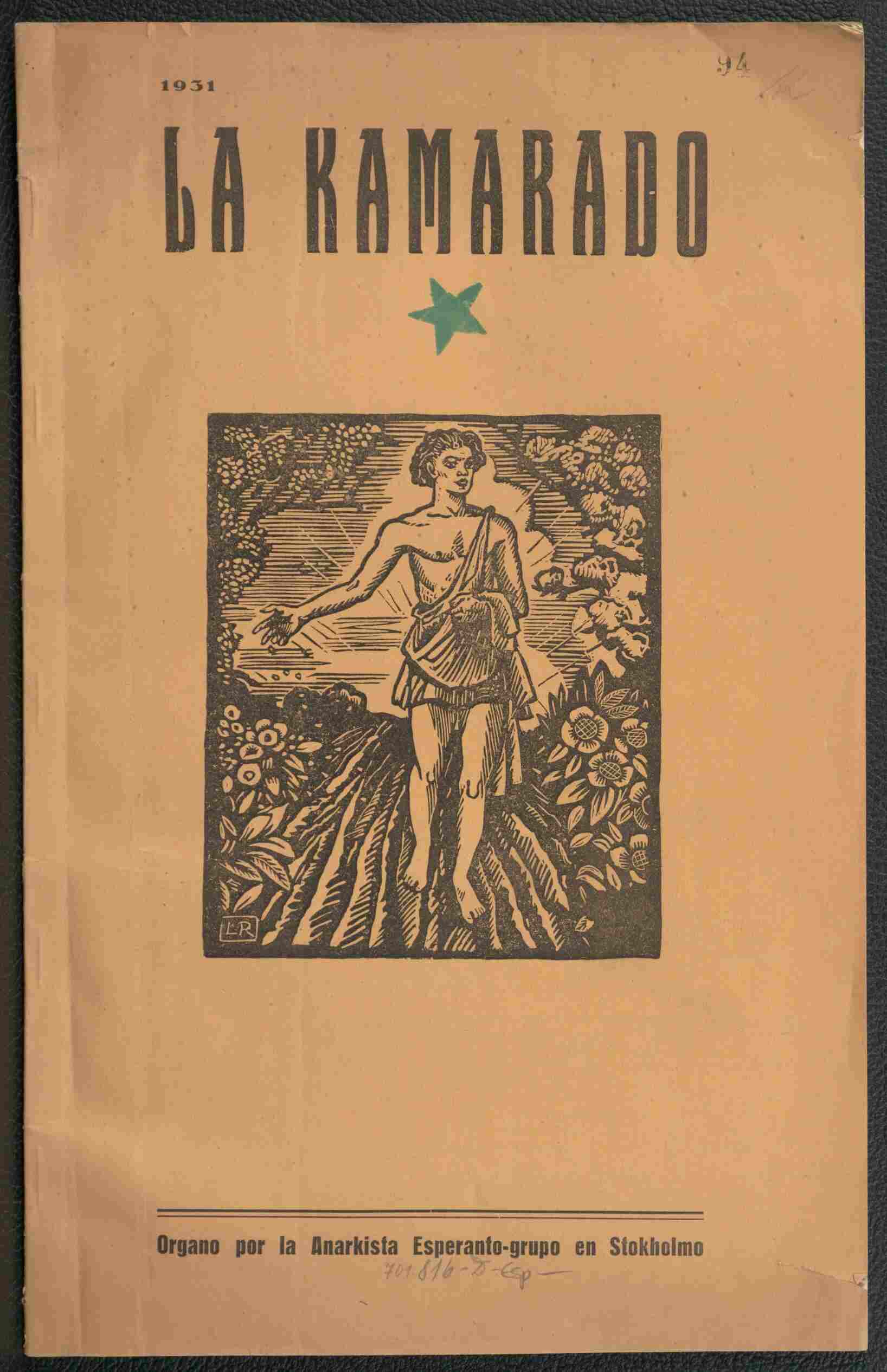 La kamarado, 1931, Heft 1, S.1, ANNO/ÖNB